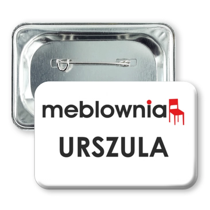 przypinka prostokąt agrafka Meblownia