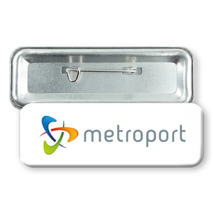 przypinka prostokąt agrafka Metroport