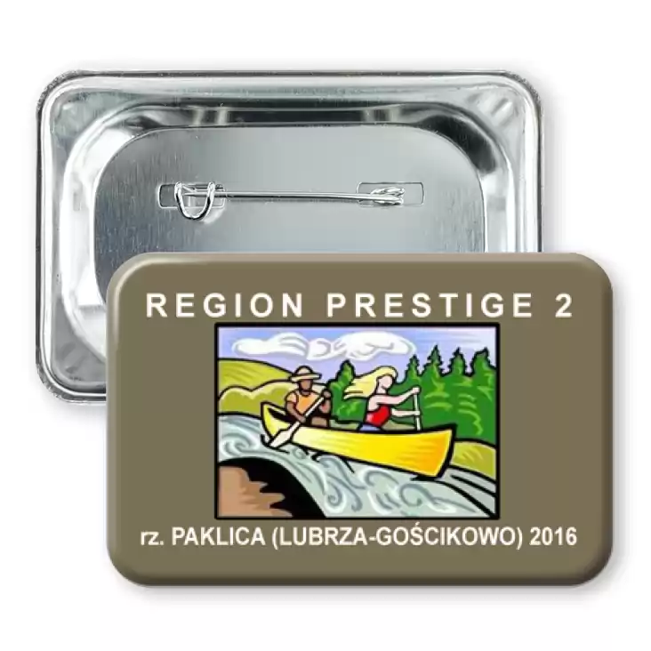 przypinka prostokąt Region Prestige 2