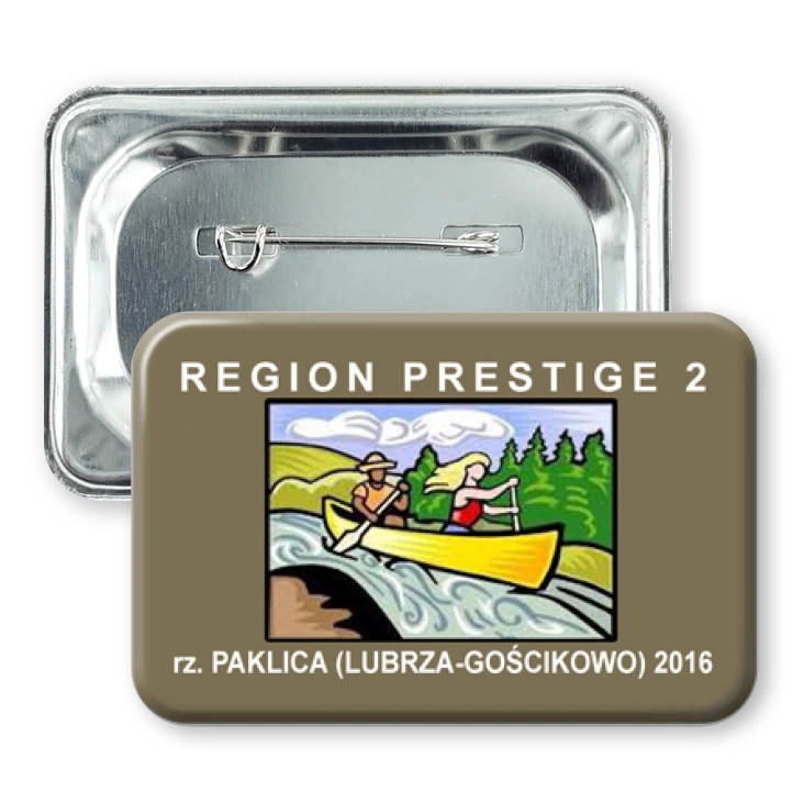 przypinka prostokąt agrafka Region Prestige 2