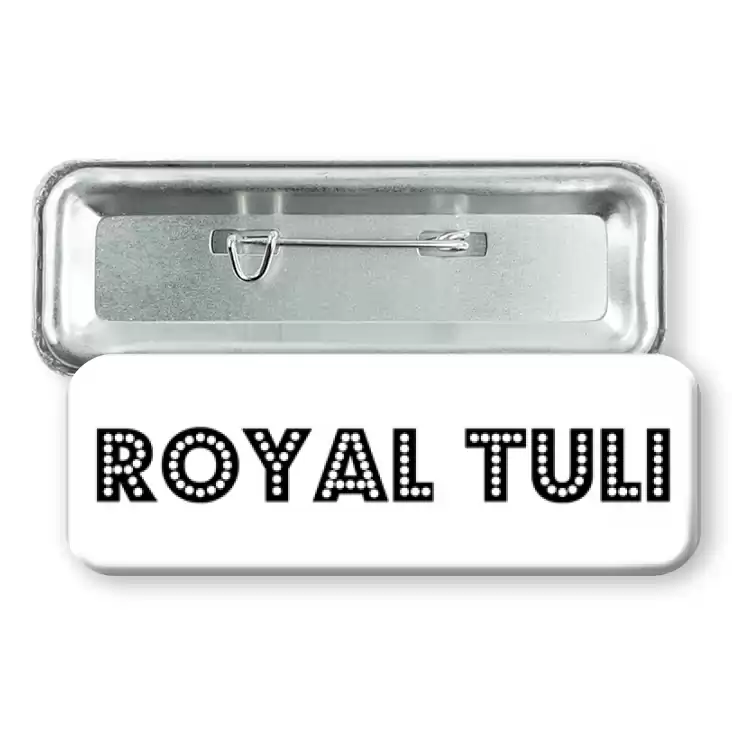 przypinka prostokąt Royal Tuli