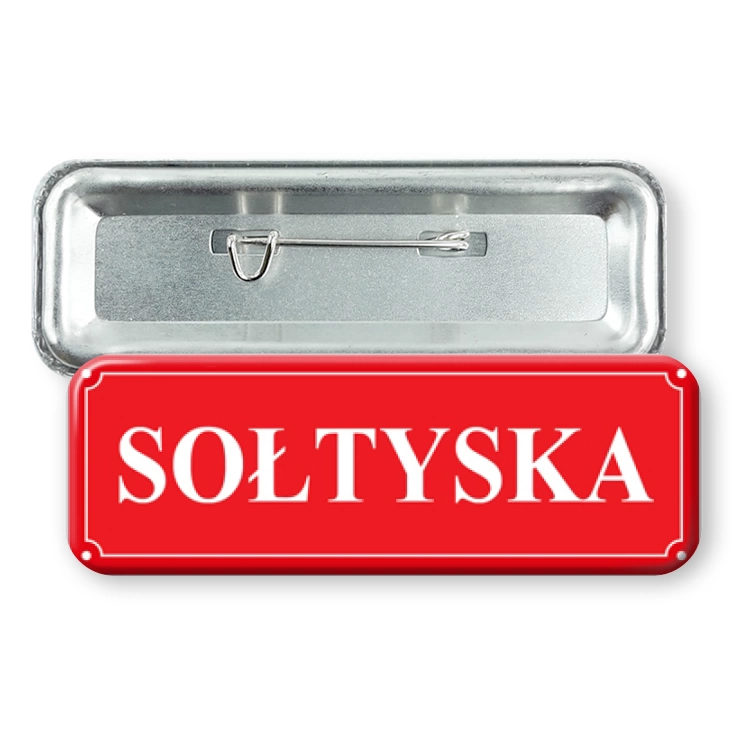 przypinka prostokąt Sołtyska