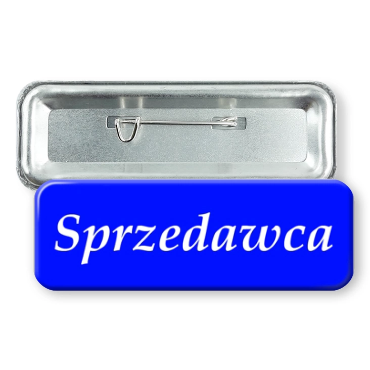 przypinka prostokątSprzedawca