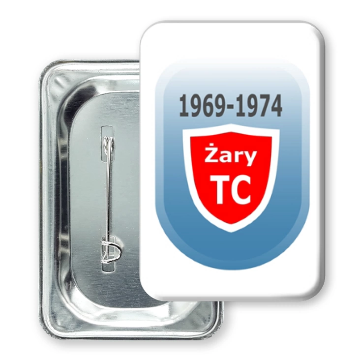 przypinka prostokątTC Żary