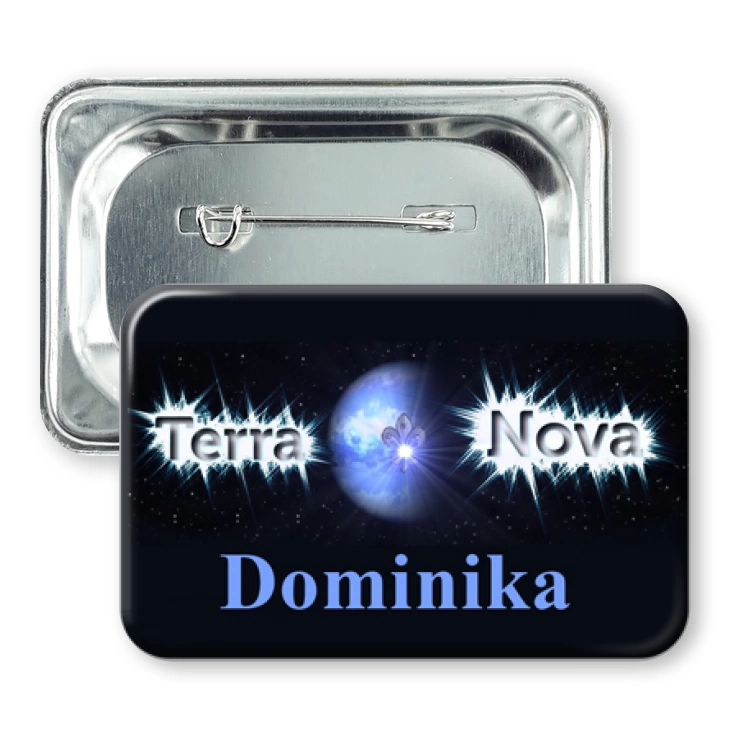 przypinka prostokąt Terra Nova