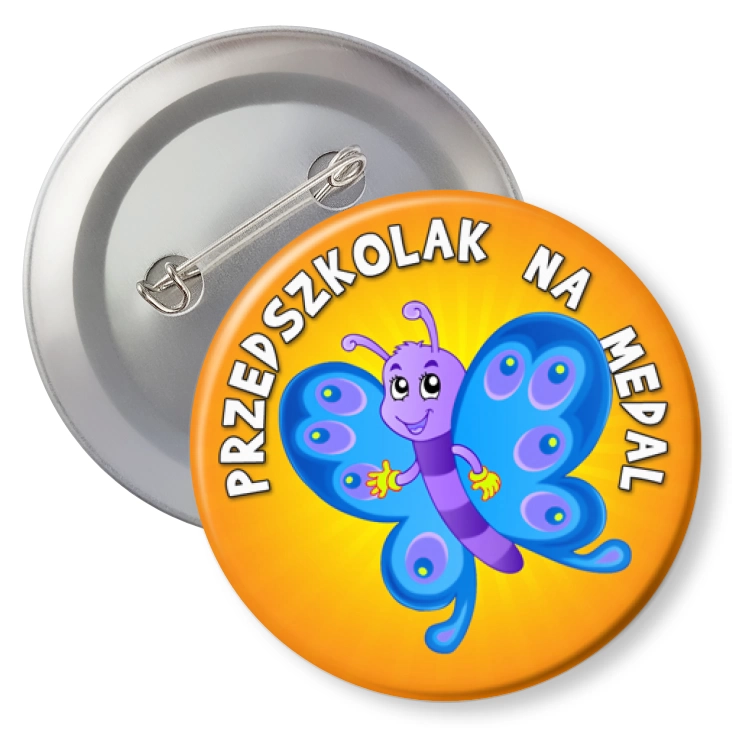 przypinkaPrzedszkolak na medal grupa motylki