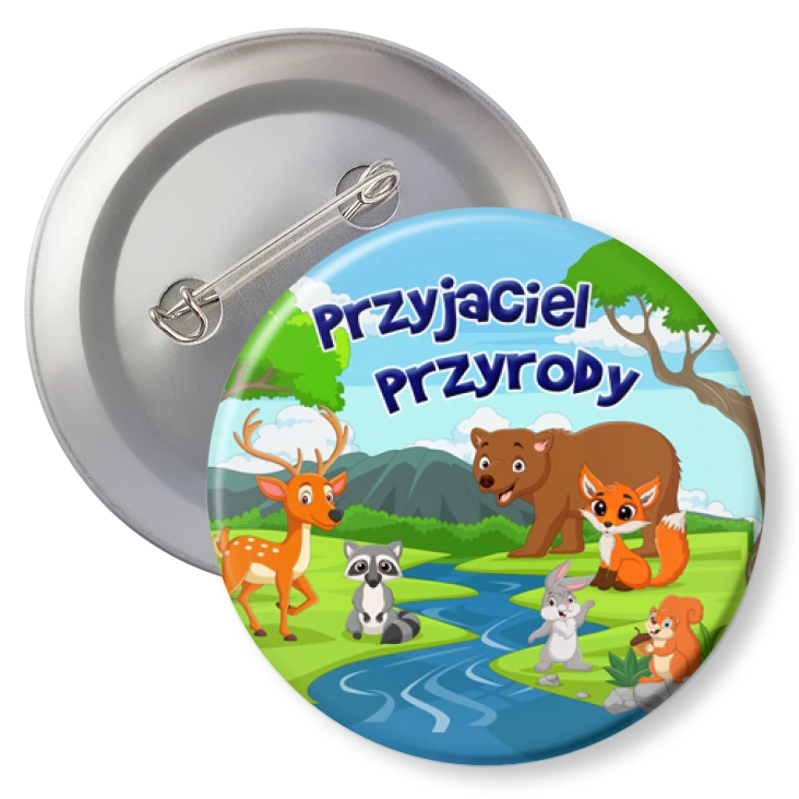 przypinkaPrzyjaciel przyrody Dzień Ziemi zwierzęta leśne