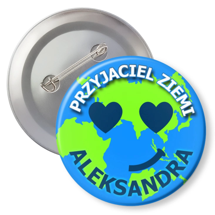 przypinkaPrzyjaciel Ziemi z imieniem