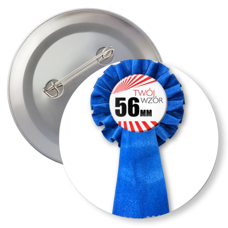 przypinkaPrzypinka 56mm kotylion granatowy Twój wzór
