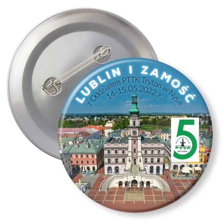 przypinka z agrafką Rajd Lublin Zamość