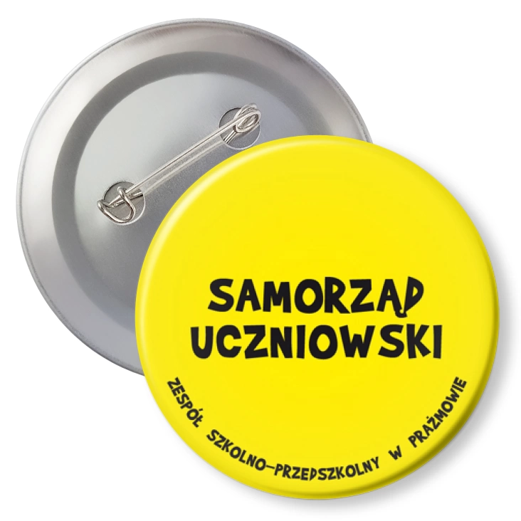 przypinka z agrafką Samorząd Uczniowski Zespół Szkolno-Przedszkolny w Prażmowie