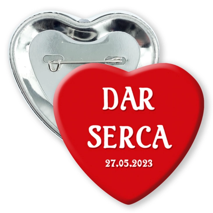 przypinka serce Dar Serca