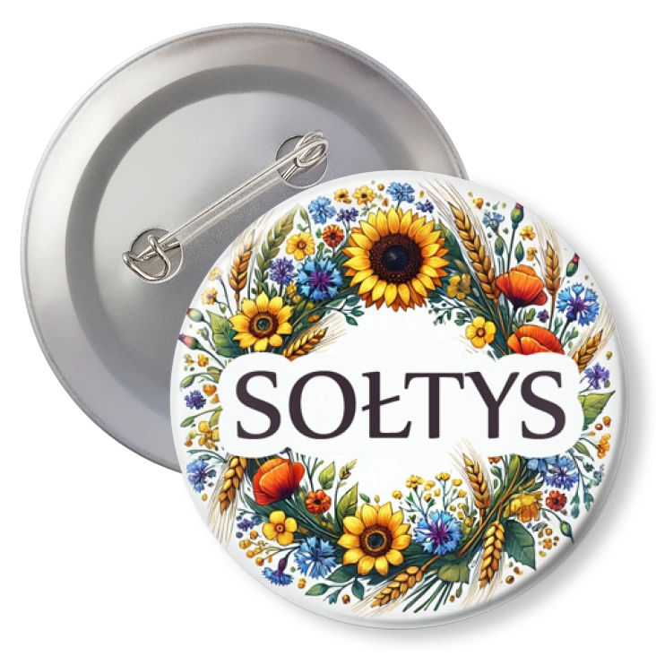 przypinkaSołtys polskie kwiaty polne