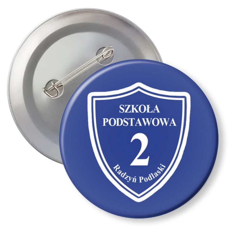 przypinka z agrafką SP nr 2 Radzyń Podlaski