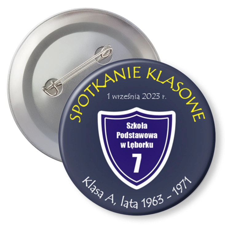 przypinka agrafka Spotkanie klasowe w Lęborku