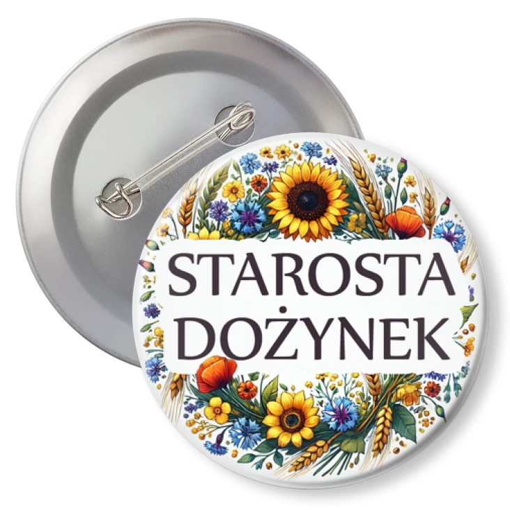 przypinkaStarosta dożynek kwiaty polne