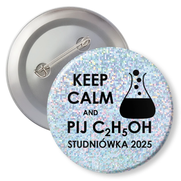 przypinka brokatStudniówka brokatowa chemicy