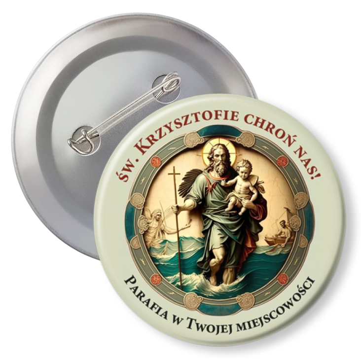 przypinkaŚw. Krzysztofie chroń nas