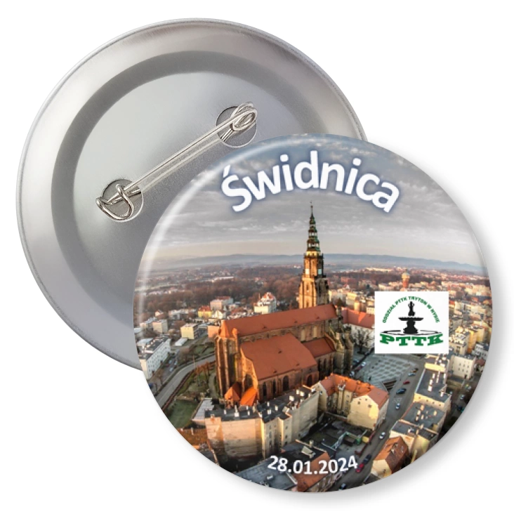 przypinka agrafka Świdnica PTTK Nysa