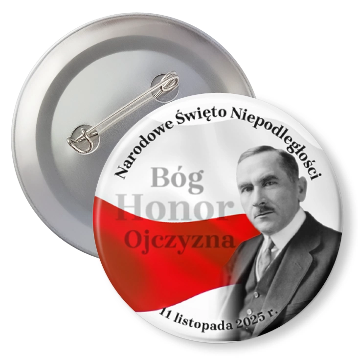 przypinkaŚwięto Niepodległości Roman Dmowski
