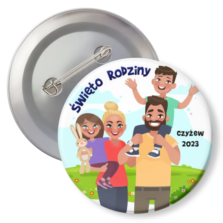 przypinka agrafka Święto Rodziny Czyżew 2023