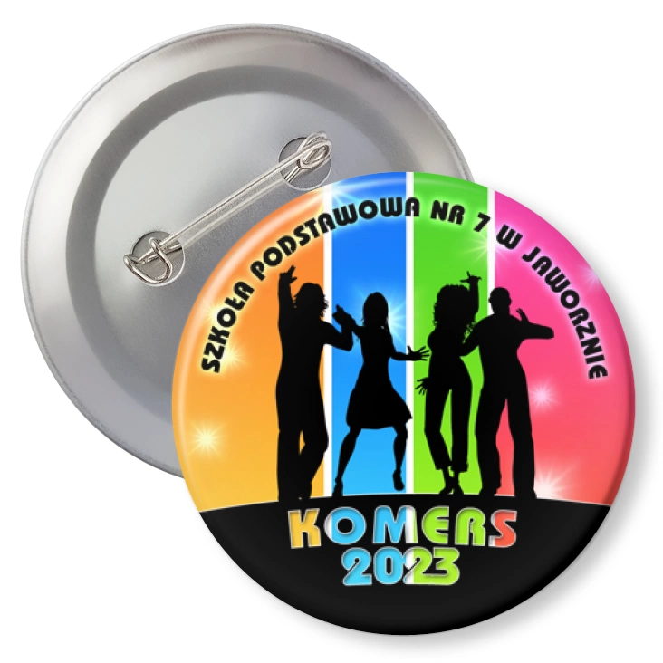 przypinka z agrafką Szkoła Podstawowa nr 7 w Jaworznie Komers 2023