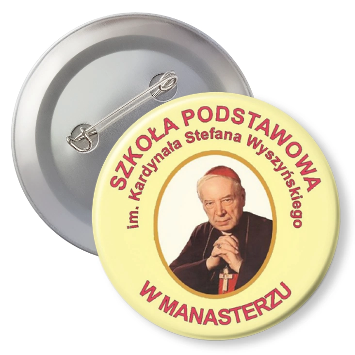 przypinka agrafka Szkoła Podstawowa w Manasterzu