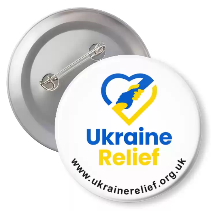przypinka z agrafką Ukraine Relief