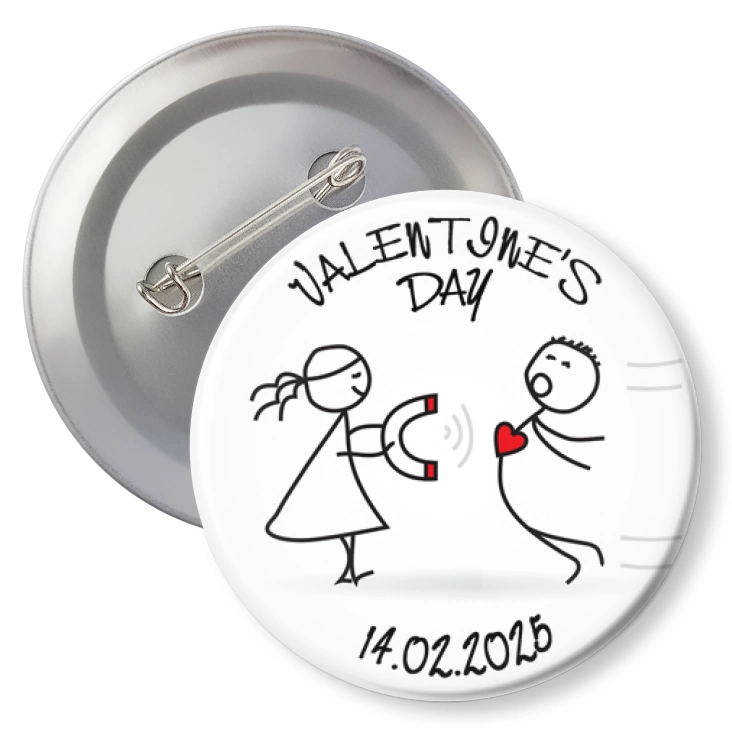 przypinkaValentine Day magnes i serce