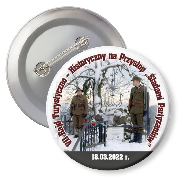 przypinka z agrafką VII Rajd Turystyczno ? Historyczny na Przysłop