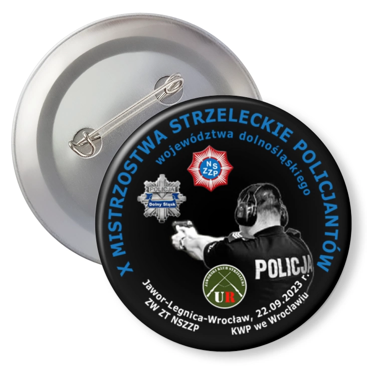 przypinka agrafka X Mistrzostwa Strzeleckie Policjantów