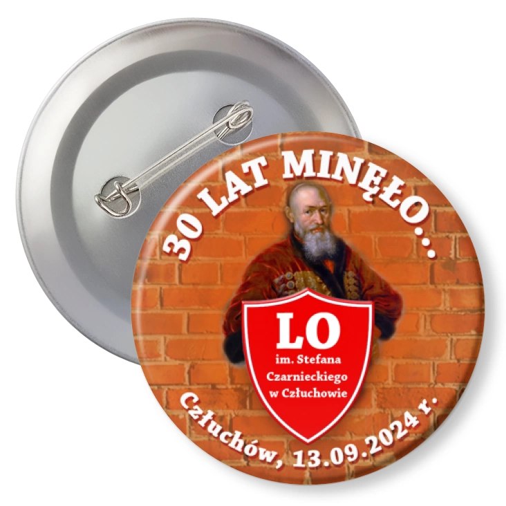 przypinka z agrafką Zjazd po 30 latach Stefan Czarniecki