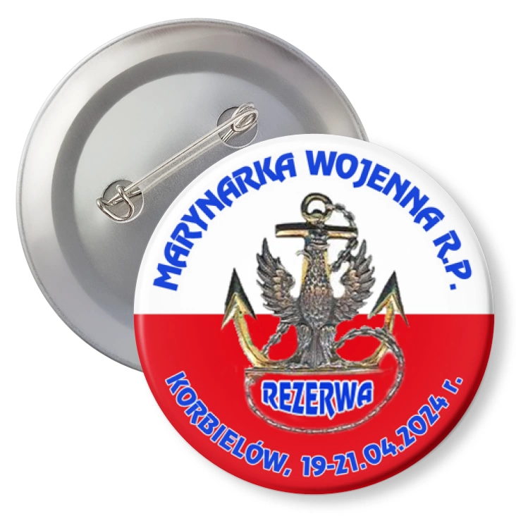 przypinka agrafka Zjazd rezerwistów marynarki wojennej 2024