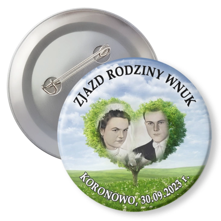 przypinka z agrafką Zjazd Rodziny Wnuk
