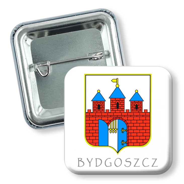 przypinka kwadrat Bydgoszcz