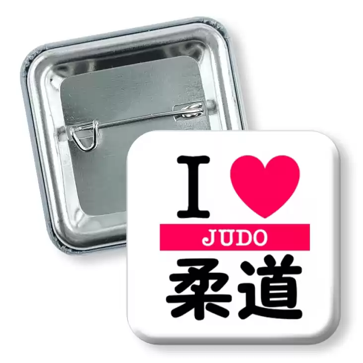 przypinka kwadrat Judo