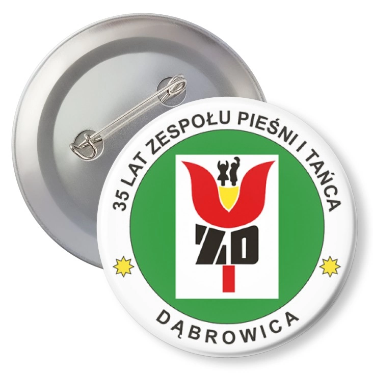 przypinka35 lat Zespołu Tańca i Śpiewu - Dąbrowica