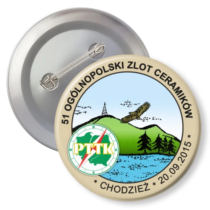 przypinka z agrafką 51 Ogólnopolski Zlot Ceramików 