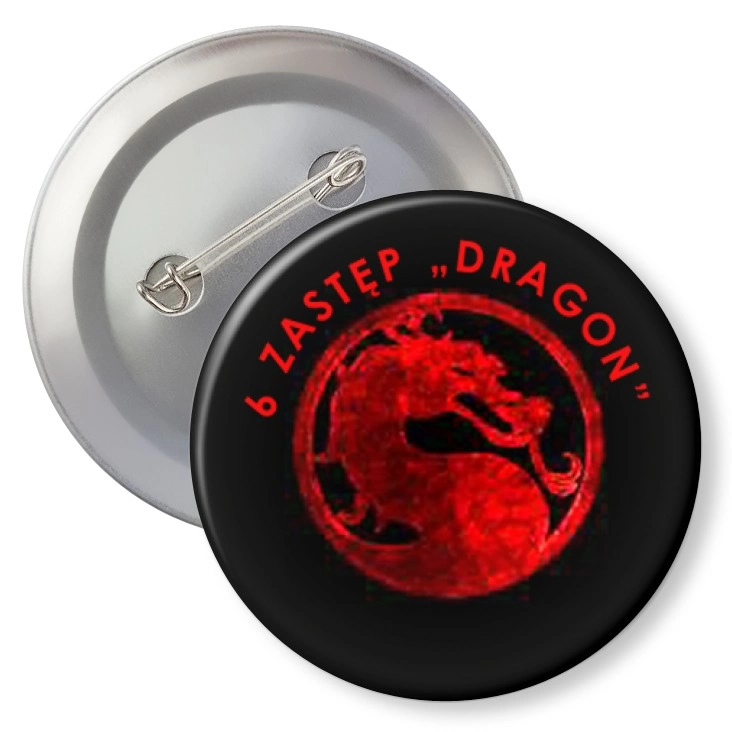 przypinka z agrafką 6 zastęp Dragon