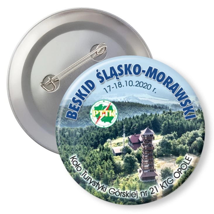 przypinka z agrafką Beskid Śląsko-Morawski