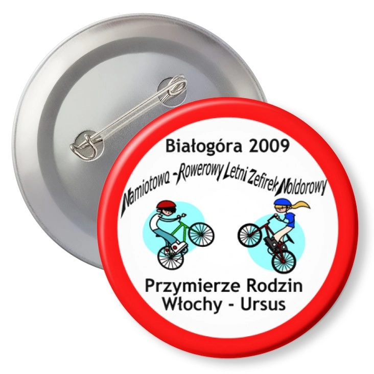 przypinka z agrafką Białogóra 2009