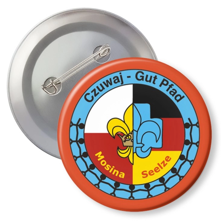 przypinka z agrafką Czuwaj - Gut Pfad