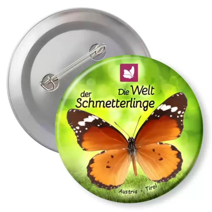 przypinka z agrafką Die Welt der Schmetterlinge