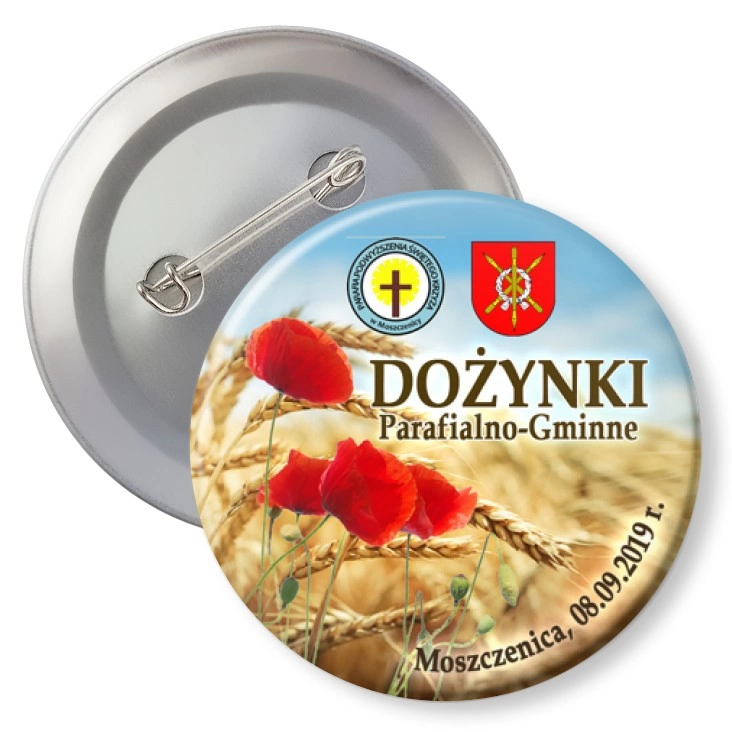 przypinka z agrafką Dożynki Parafialno-Gminne