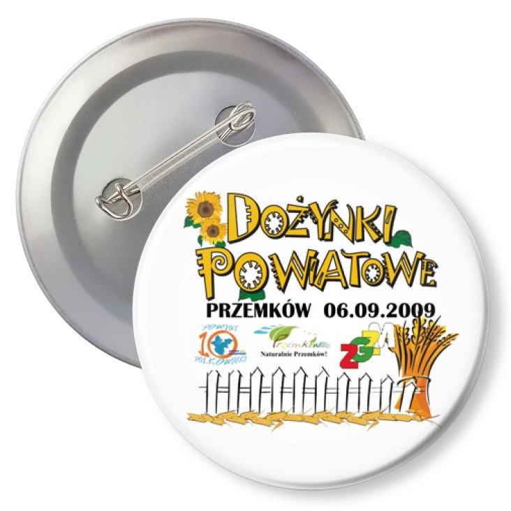 przypinka z agrafką Dożynki Powiatowe - Przemków 2009