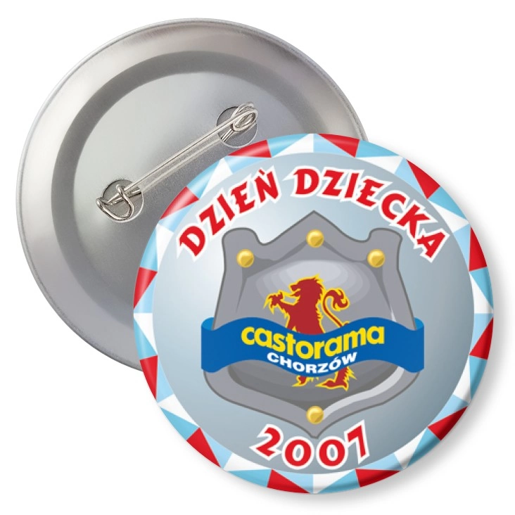 przypinka z agrafką Dzień Dziecka 2007