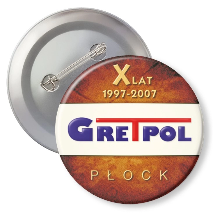 przypinka z agrafką Gretpol Płock