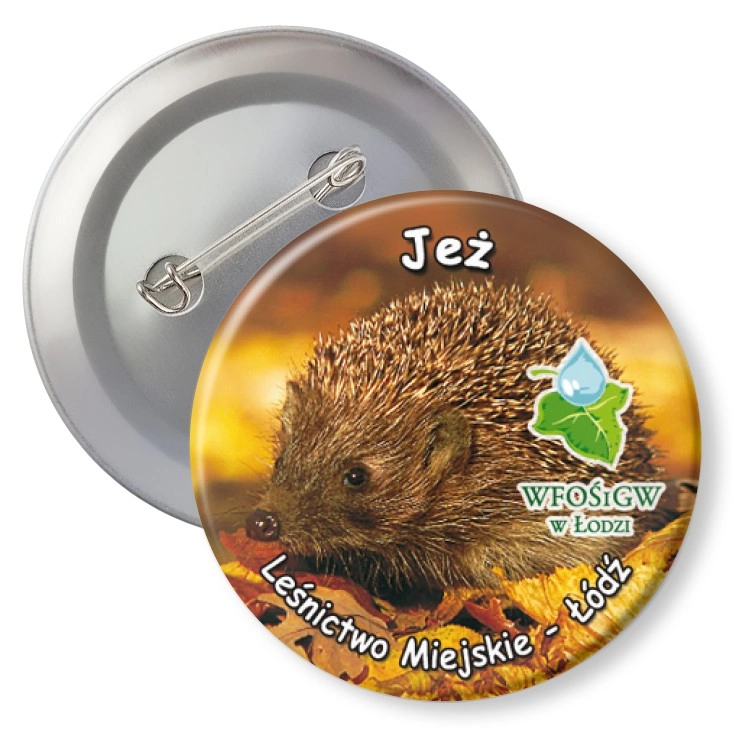 przypinka z agrafką Jeż
