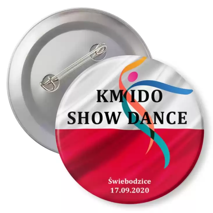 przypinka z agrafką KM IDO Show Dance