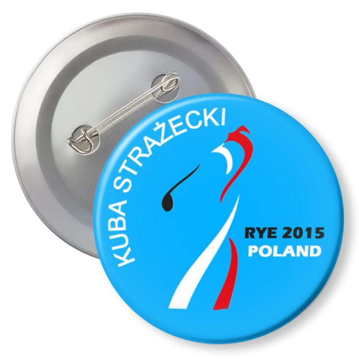przypinka z agrafką Kuba Polska